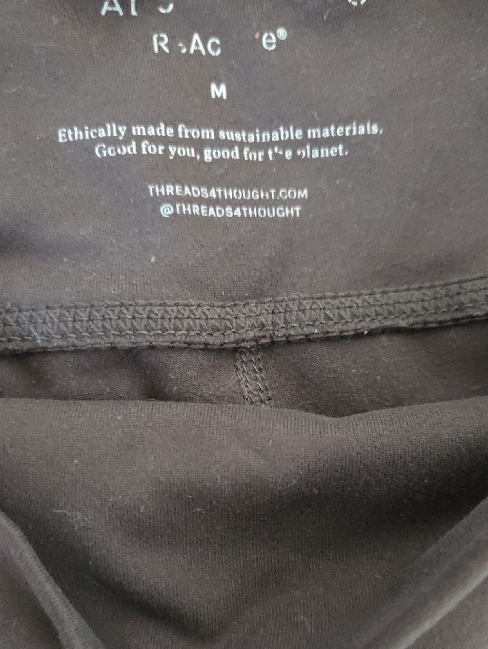 THREADS 4 THOUGHT Dark Brown Casual Jogger Pants Cuffed Size Medium - Picture 6 of 9